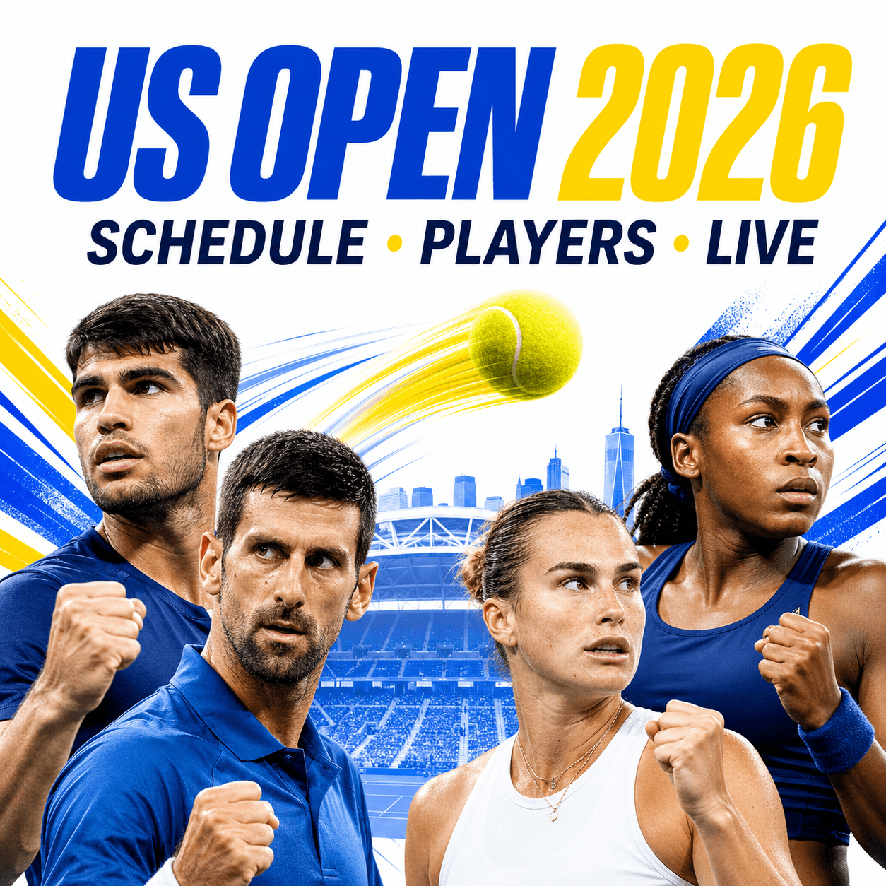 2026 US Open Tennis Schedule: Start Times, Players and Live Coverage